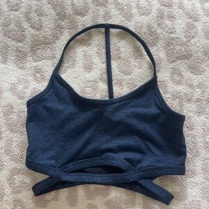 FP Movement by Free People Infinity T-Back Sports Bra in Navy